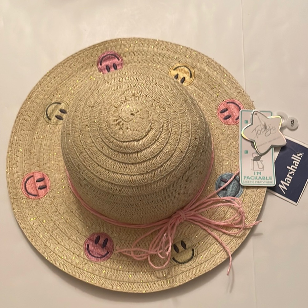 Toby kid sunhat . Size 2 - 4 years. Natural color